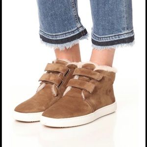 Rag and Bone Kent Desert Shearling Sneaker Bootie. size 37/7